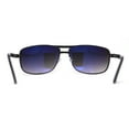 thumbnail image 4 of Mens Metal Rim Rectangle Sport Pilots Sunglasses Black Smoke, 4 of 4
