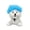 Sky Blue, variant on Pet Afro Novelty Wig for Dog, Candy Color Funny Trimmable Head Cover for Small Medium Large Cat Dog Festival Cosplay Party Dress Up Photo, Yellow