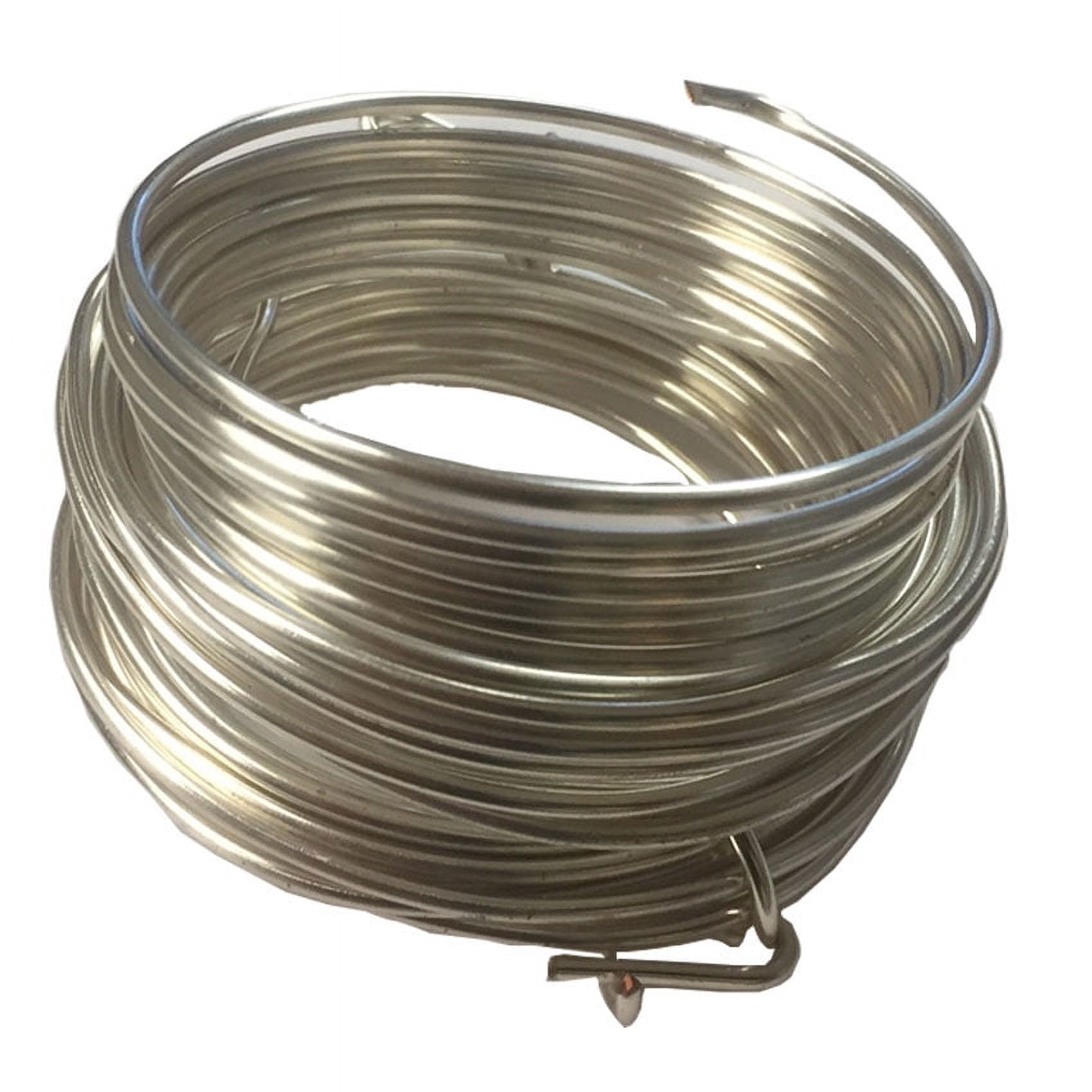 Silver Plated Copper Round Wire 12 Gau 50 Ft 1 Lb Spool Jewelry Making Findings