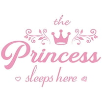 LAMIRO Grand Princess Crown Wall Decal Toddler Girl Room Decor,Suitable for Kids Baby Girl Bedroom Decor Nursery Home Decor Mural
