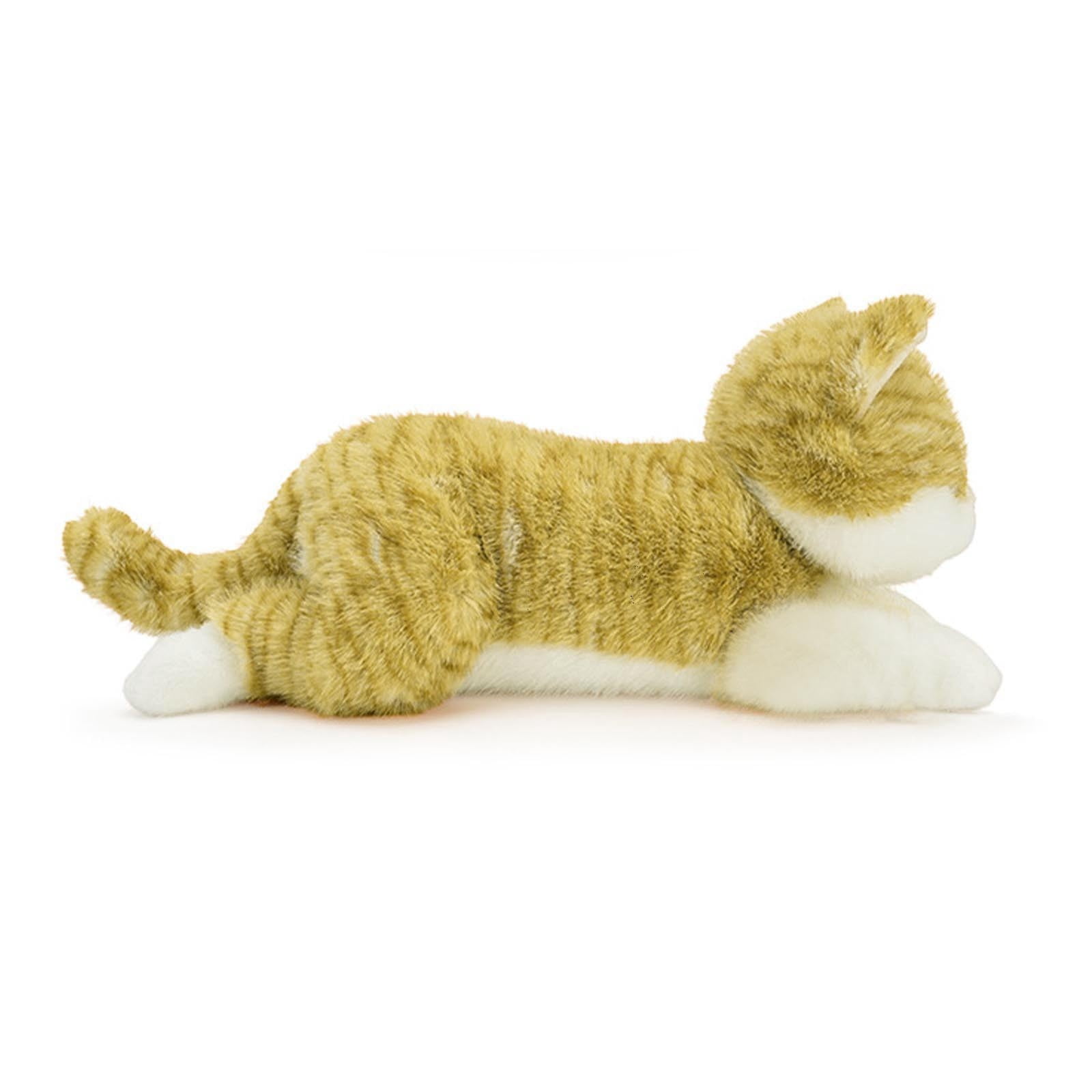 SPOORYYO Adorable Simulated Cats Plush Toy - Weighted, Soft & Realistic for Kids, Teens & Adults