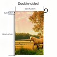 thumbnail image 3 of FANNA Horse Field Fence Garden Flag 12x18in - Premium Linen Flag for Yard Decor White, 3 of 6