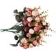 thumbnail image 2 of Paquete de 2 flores artificiales Houda, ramo de flores de seda con hojas y rosas para decoración de bodas, 2 of 6