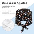 thumbnail image 3 of Yiaed Space Rocket Print Turban Hat for Women Men Comfortable Adjustable Cleaning Working Cap with Sweatband, 3 of 4