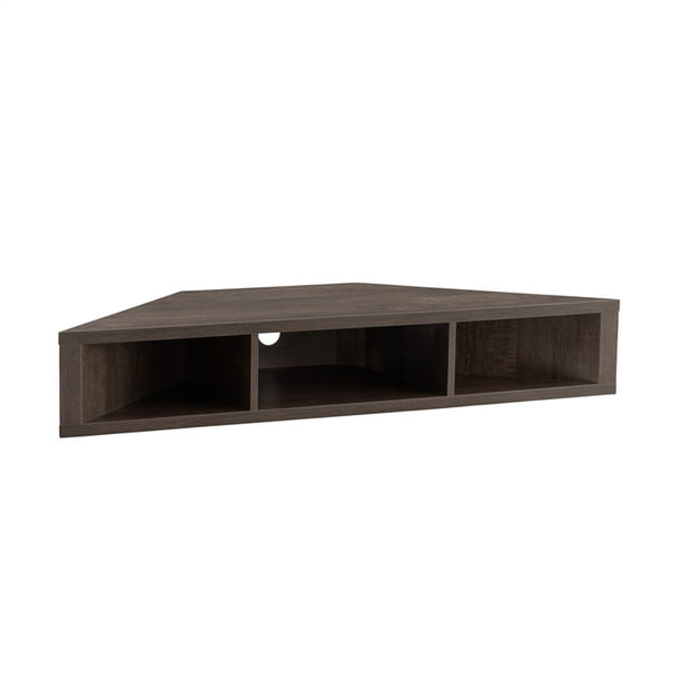 Bowery Hill Corner Wood Wall Mounted, Wooden Wall Mounted Shelves For Tv