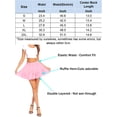 thumbnail image 4 of Avidlove Flowy Mini Skirt for Women Ruffle Skater Skirts Casual High Waist Flared Short Lingerie Skirt Pink, 4 of 4