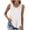 White, variant on OIOLOYJM Womens Loose Fit Casual Flowy Tank Tops Square Neck Trendy Sleeveless Pleated Front Summer Tops Clothes Spring Vacation Beach Outfits Army Green S