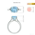 thumbnail image 5 of ANGARA Natural Solitaire 2.7 ct Aquamarine Split Shank Engagement Ring in 925 Sterling Silver for Women (Size-9mm) | March Birthstone, Anniversary, Jewelry Gift for Women | Natural Aquamarine Ring, 5 of 10