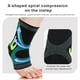 thumbnail image 3 of Calcetines tobilleros antideslizantes con soporte para el arco para deportes al aire libre (M) Negro Verde, 3 of 8