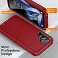 thumbnail image 4 of Dteck Case for Samsung Galaxy A15, Military Grade Protective Rubber Case Shockproof Hard PC Back Cover for Galaxy A15 5G, Red, 4 of 6