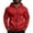 BIJ36-Red, variant on Lumtrix Men'S Winter Raglan Sleeve Hoodie Sweatshirt Soft Fleece Jacket Full Zip Hooded Athletic Long Sleeve Wear Red S