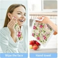 thumbnail image 6 of Coolnut Violet Roses Wash Cloths 6 Pack - 12 x 12 Inch Super Soft Washcloths for Your Face and Body - 100% Cotton Highly Absorbent Baby Face Towel Washcloth Gift, 6 of 7