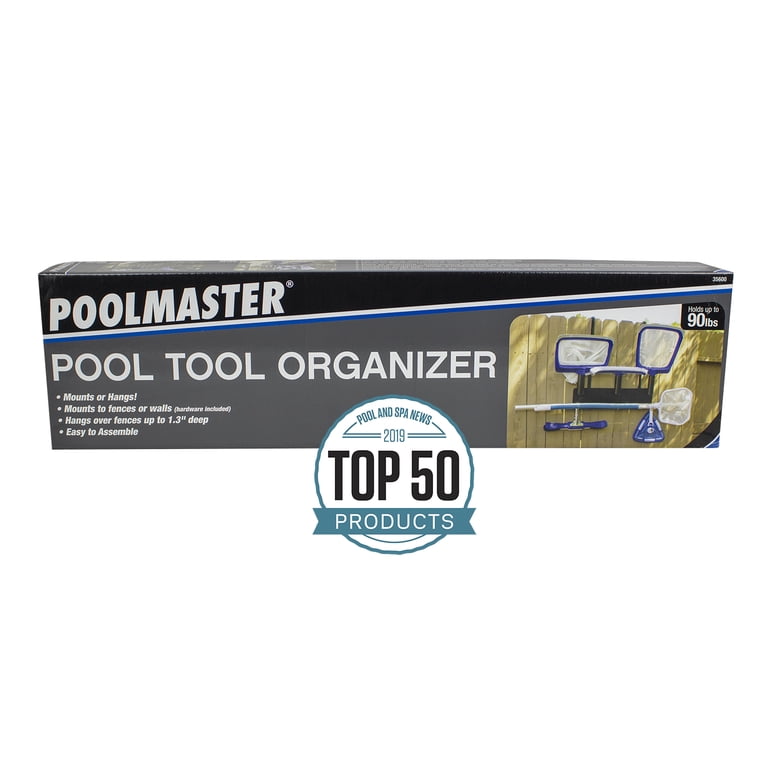 Pool Stick Holder & Power Tool Organizer Combo - Billiard Storage With Rolling Tool Cart