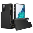 thumbnail image 2 of for Samsung Galaxy S20 FE Crossbody Wallet Phone Case with Card Holder&Zipper, Back Flip Folio PU Leather Kickstand Card Slots Case for Women Girls, Double Magnetic Clasp Shockproof Cover,Black, 2 of 8
