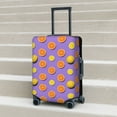 thumbnail image 2 of Lsque Yellow Lemon And Orange Printed Luggage Cover, Travel Luggage Protector,Scratch and Dirt Resistant, Fits 18-32 Inch Luggage - Large, 2 of 9