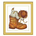 thumbnail image 2 of s de con estampado de botas y perros para niñas de cumpleaños decoración artística perfecl Kits de punto de cruz estampado, 2 of 8