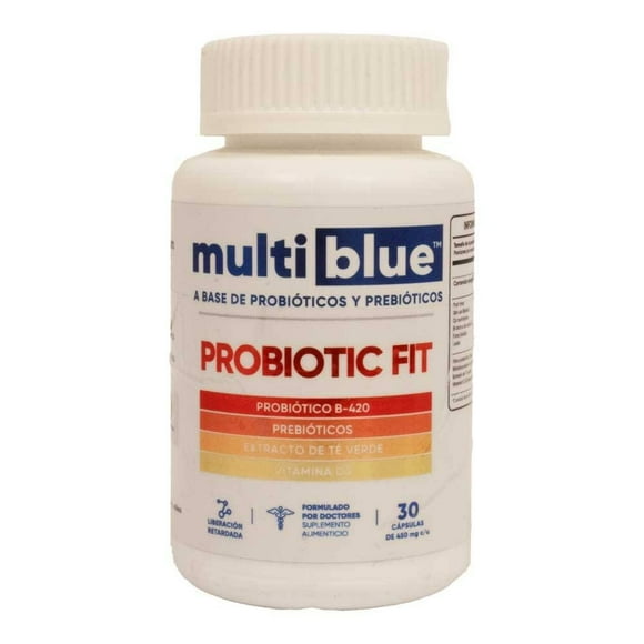 Suplemento Alimenticio Multi Blue probiotic fit 30 cápsulas