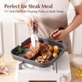 thumbnail image 5 of SENSARTE 21-Piece Granite Pots and Pans Set, Gray Nonstick Induction Cookware Set, Healthy Kitchen Cooking Sets with Stay-Cool Handles, Dishwasher & Oven Safe, Stackable, 5 of 11