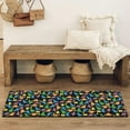 thumbnail image 4 of Colorful Cartoon Dinosaurs SmallFigures Pattern Bathroom Rugs Mat,Non Slip Microfiber Bathroom Rug,Rubber Backing,Soft Bathroom Mats for Bathroom Floor,Tub and Shower,47x17in(120x43cm), 4 of 5