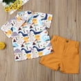 thumbnail image 5 of Newborn Kid Baby Boys Summer Tops T-shirt Dinosaur Pants Shorts Outfits Set, 5 of 5