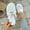 White, variant on Women's Solid-Color Mesh Sandals with Adjustable Buckle, Breathable and Lightweight Slip-On Slides, Soft, Comfortable, and Elegant Casual Summer Shoes for Everyday Wear White 36