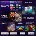 thumbnail image 2 of TV Onn 75 pulgadas QLED 4K Roku TV 75CQ10TR, 2 of 10
