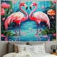 thumbnail image 2 of Orinice Flamingo Tapestry Bedroom Kids Cute Pink Animal Wall Tapestry,, 2 of 6