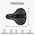thumbnail image 2 of Asiento  Xtellar Bicicleta  Sillín  Cómodo Cojín Suave Color Negro, 2 of 2