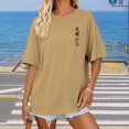thumbnail image 6 of adaychics Japanese Graphic Tees for Women Flower Crew Neck Fashion Casual T Shirts Summer Loose Fit Tops Daily Wear, 6 of 8