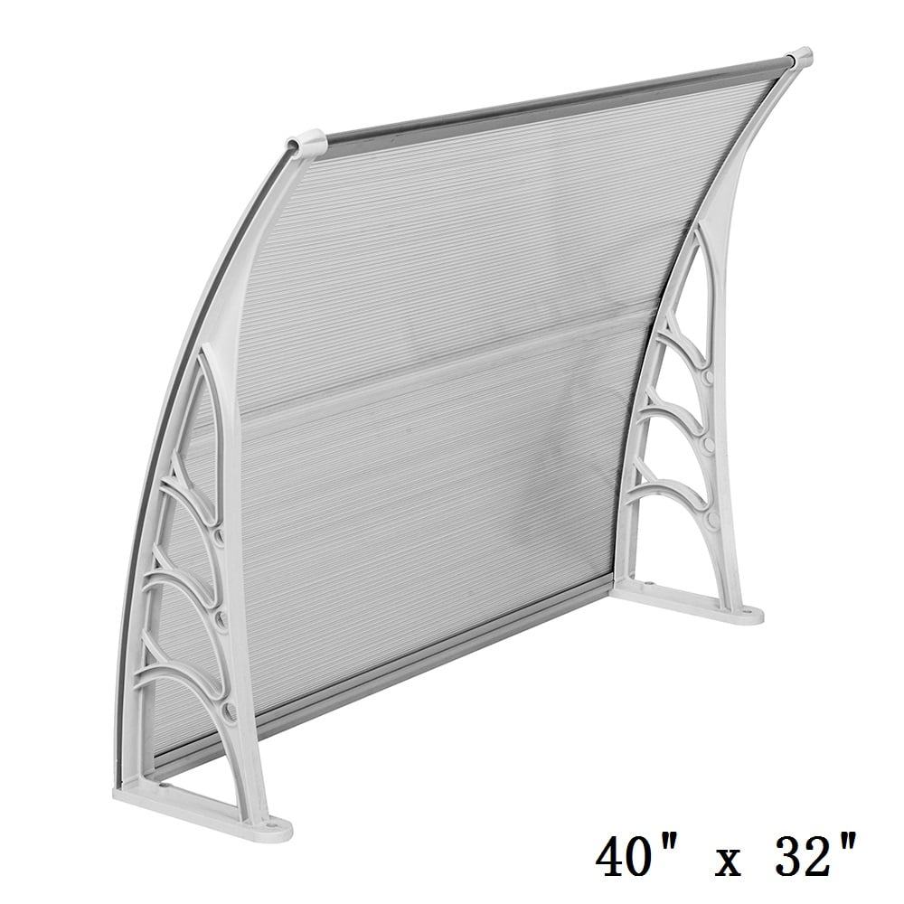 Polycarbonate Window Door Awning Canopy, Outdoor Patio Rain Protection
