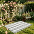 thumbnail image 6 of Orange and Black Plaid Rug, 32'' x 20'' Fall Outdoor Front Door Decor Mat, Cotton Washable Hand-Woven Rug for Layered Doormat, Autumn Halloween Thanksgiving Carpet for Porch, Entryway, 6 of 7