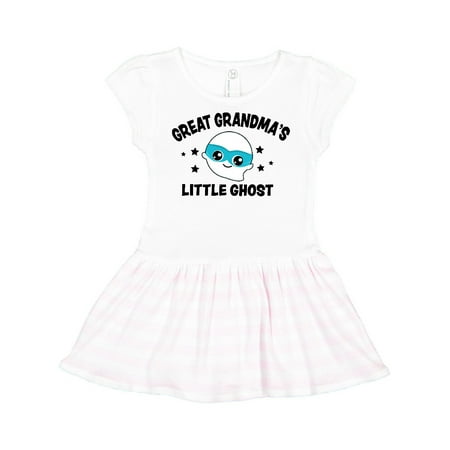 

Inktastic Cute Great Grandma s Little Ghost with Stars Gift Toddler Girl Dress