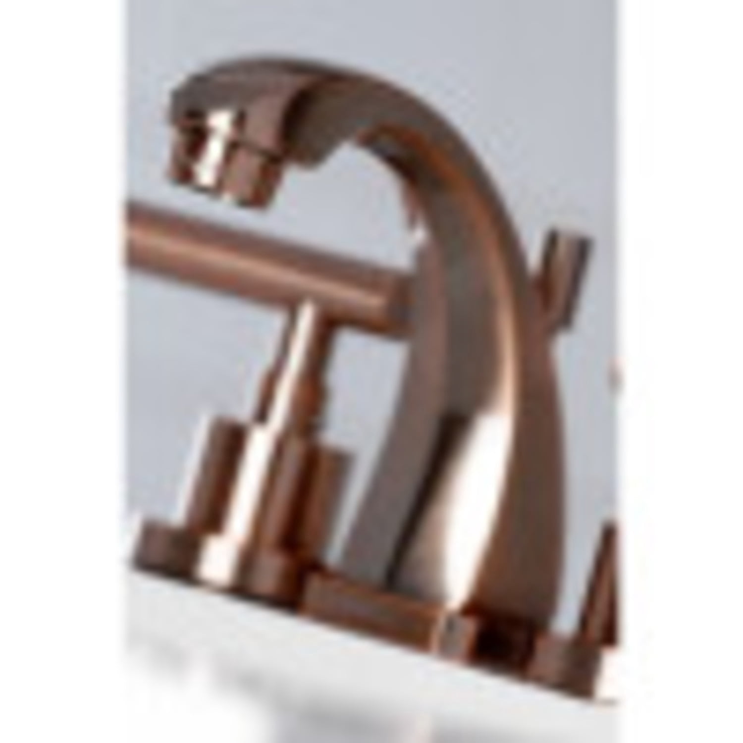 Kingston Brass KS494CMLAC Manhattan 8 in. Widespread Bathroom Faucet, Antique Copper