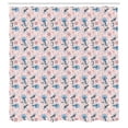 thumbnail image 3 of Ambesonne Floral Shower Curtain, Flowers on a Blush Backdrop, 69"Wx75"L, Blush Blue Grey, 3 of 5