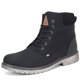 thumbnail image 1 of Botas de senderismo Mishansha, resistentes al agua, antideslizantes, color negro, 5,5 W/4 m, 1 of 7