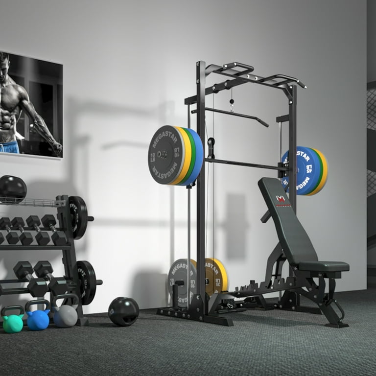 Compact Smith Machine Home Gym 800lb Barbell Sleeve, Space