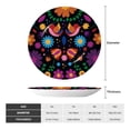 thumbnail image 2 of Balery Colorful Floral2 Print Bone China Decorative Plate Ceramic Dinner Plates Art Crafts with Display Stand-6in, 2 of 6