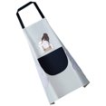 thumbnail image 3 of Delantal Bolsillo de PVC Delantal ajustable Impermeable a prueba de aceite Babero Accesorio de cocina, Tipo 1, Gris Advancent HA003469-05, 3 of 6