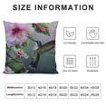 thumbnail image 5 of JRXY Bird Hummingbird Flay with Flower Pattern Farmhouse Decor Family Decoration Sign  Home Decorative Throw Pillow Case Cushion Cover Sofa Couch,  White, 5 of 5