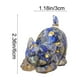thumbnail image 3 of xihome Figura decorativa de gato tumbado, de resina, con grava de cristal. Ideal para decorar el hogar, el dormitorio o como regalo navideño., 3 of 7