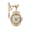 thumbnail image 5 of 7.5" Vintage Style Double Sided Wall Clock Large Hanging Home Dining Study Decor, 5 of 9