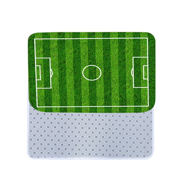 Viccilley Polyester Door Mat Non-slip Foot Pad Bathroom Living Room Bedside Table, 3D Pattern, Green (40 * 60cm)