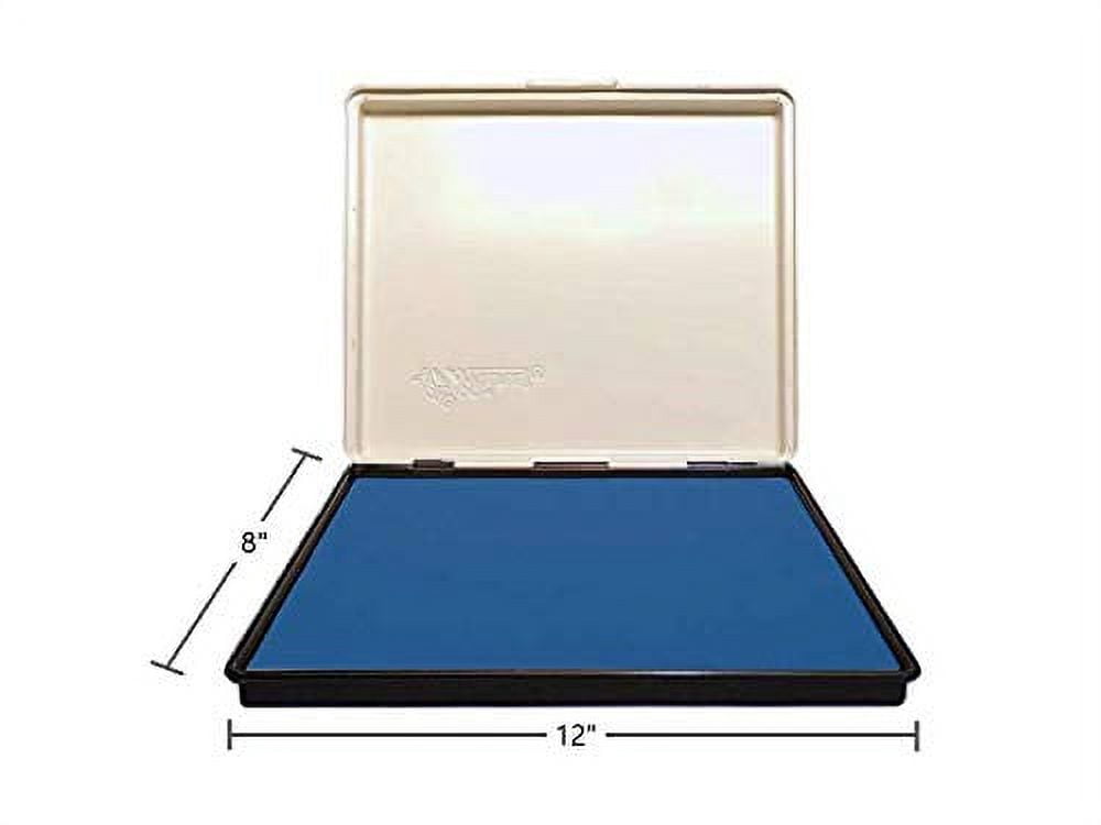 Infusion 8" x 12" Extra Large Industrial Stamp Ink Pad, Your Go to Large Stamp Ink Pad for Bright Color, Even Coverage and Durability, Light Blue Stamp Pad
