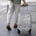 thumbnail image 3 of White and Gray Of Leopard Print Luggage Cover Fashion Suitcase Cover Baggage Covers Fit 25-28 Inch Luggage (Go Travel), 3 of 5