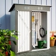 thumbnail image 5 of Syngar Rustproof Steel Garden Storage Shed, 69.70" x 64.90" x 33.80", White, 5 of 11