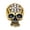 Gold, variant on Skull Pin For Women Sturdy Alloy Brooch Gothic Jewelry for Parties Daily Wear Secure Closure Gifts Addition
