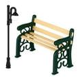 thumbnail image 1 of MOVTOTOP Durable Alloy Mini Bench and Street Lamp for Decoration Multi Color Long Lasting Display 1 Set, 1 of 7