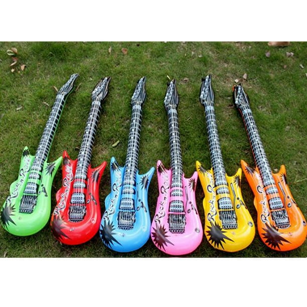 Inflatable outlet toy guitar