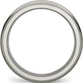 thumbnail image 2 of Titanium Polished 6mm Grooved Edge Band (Size 10) Made In China tb39-10, 2 of 5
