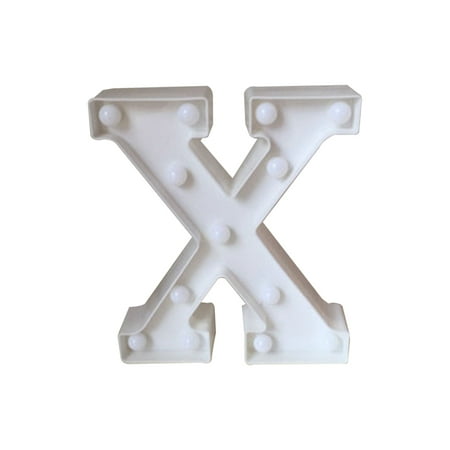 

Luminous 26 English Alphabet LED Letter Light Night Lamp Wedding Party Room Letter Decoration K